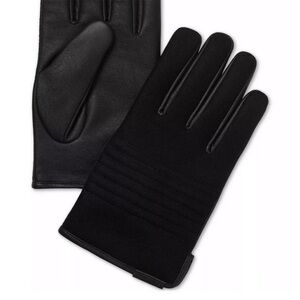 Calvin Klein Men's Melton Faux-Leather/Wool XL